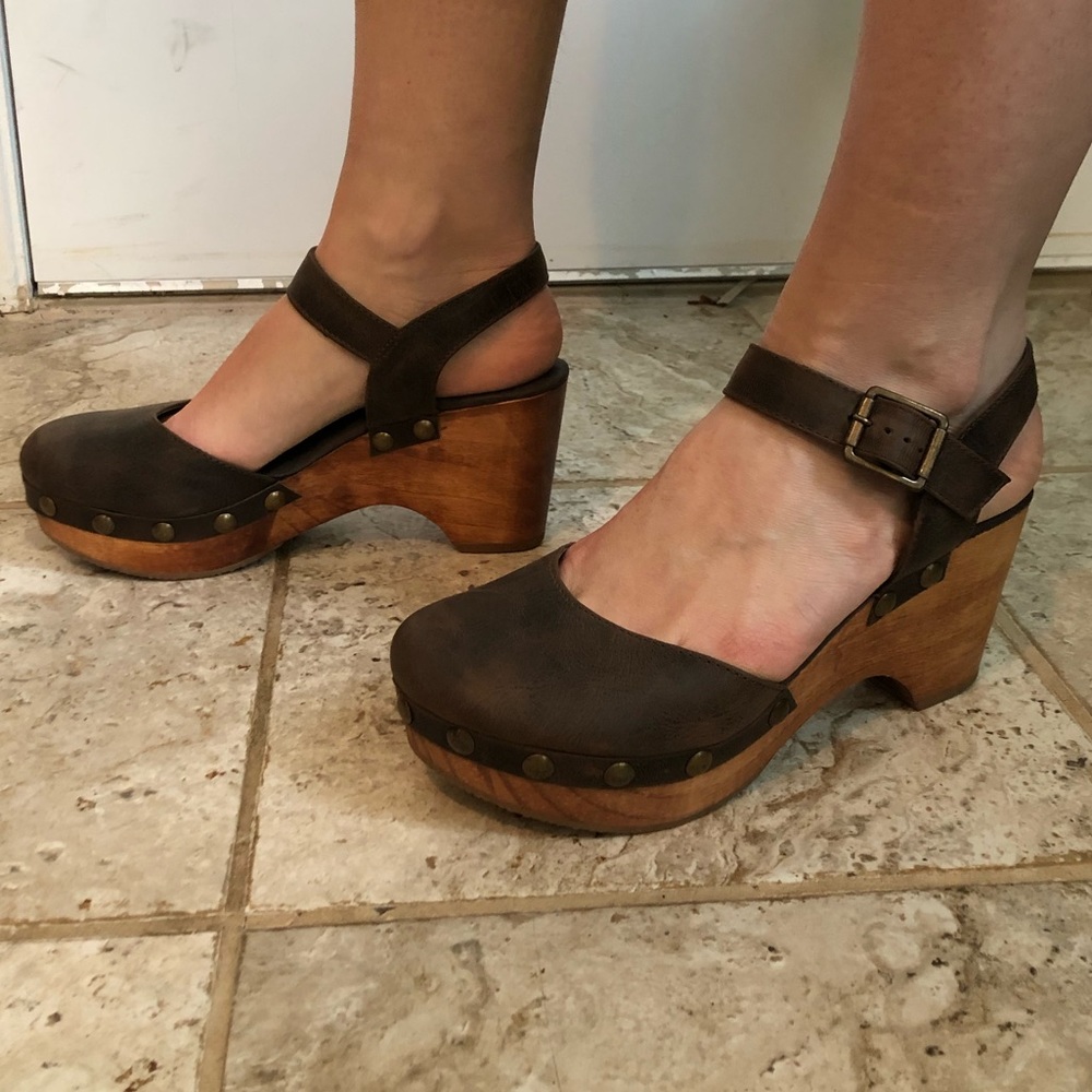 Cordani Zori Platform Clog Sandal Leather